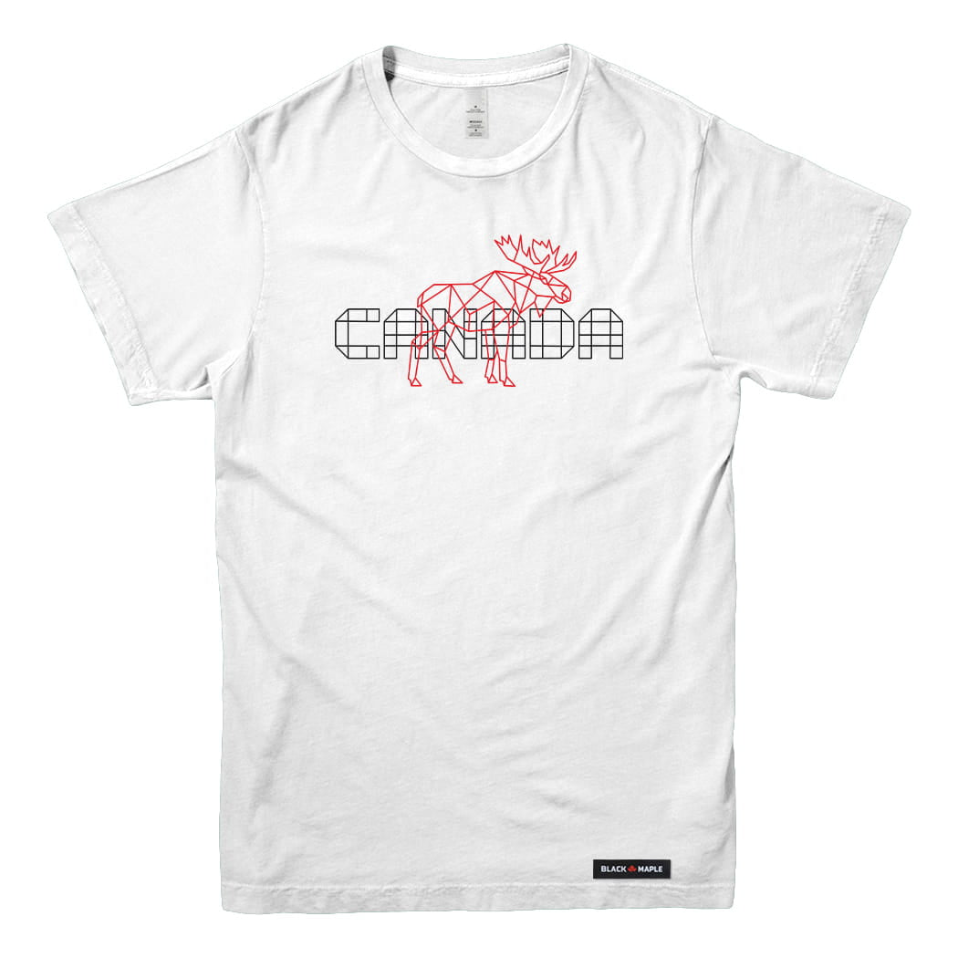 Canada Unity Wireframe Moose T-shirt