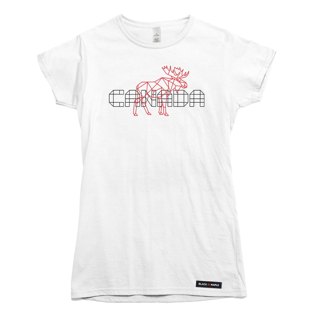 Canada Unity Wireframe Moose T-shirt
