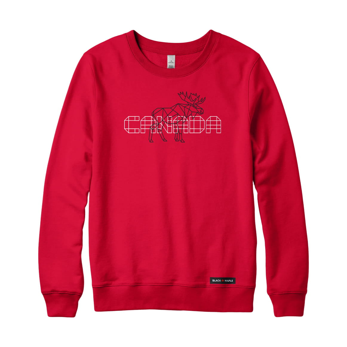 Canada Unity Wireframe Moose Sweatshirt or Hoodie