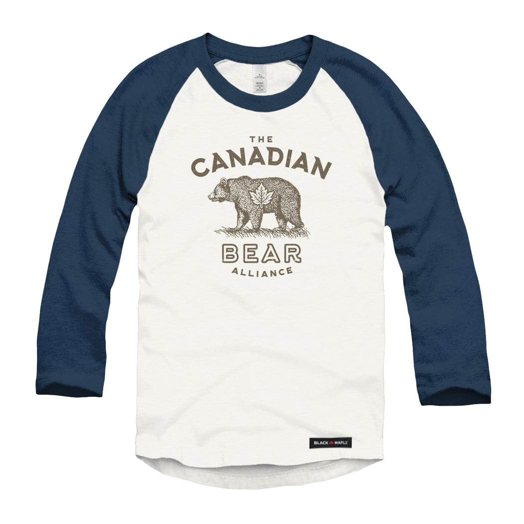 Canadian Bear Alliance Raglan Baseball Shirt