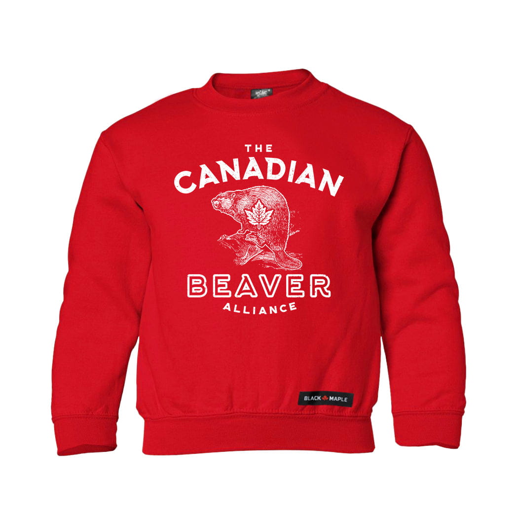 Canadian Beaver Alliance Kids Crewneck Sweatshirt