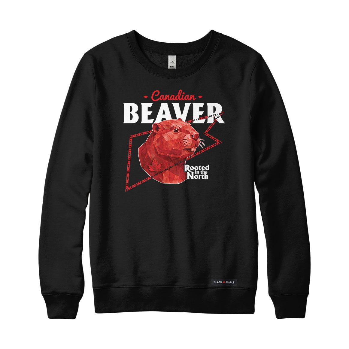 Canadian Beaver Low Poly Bust Sweatshirt or Hoodie
