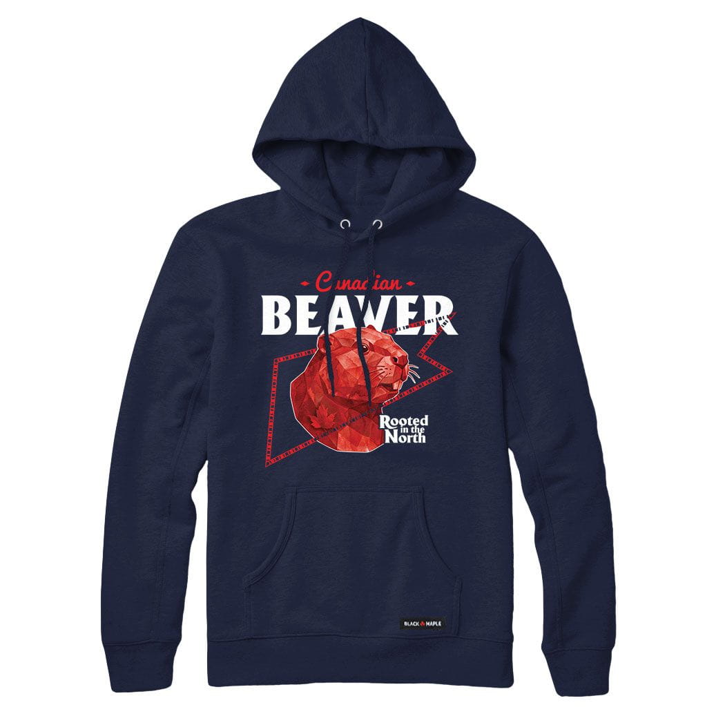 Canadian Beaver Low Poly Bust Sweatshirt or Hoodie