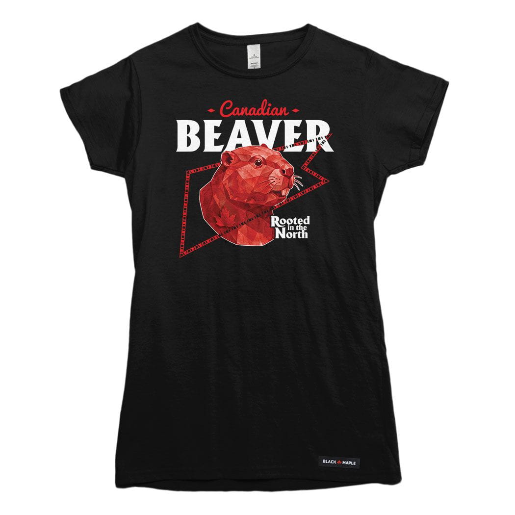 Canadian Beaver Low Poly Bust T-shirt