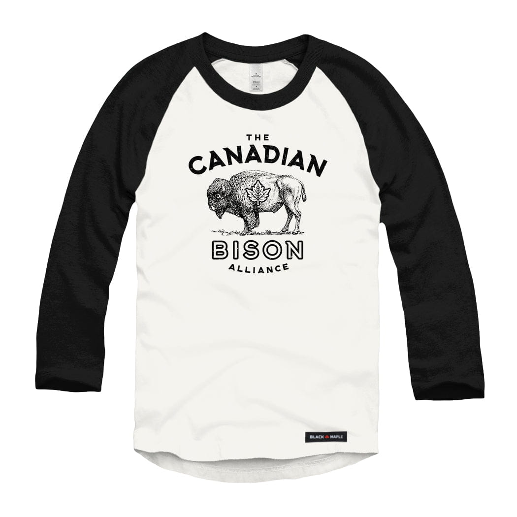 Canadian Bison Alliance Raglan Baseball Shirt