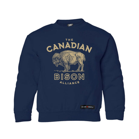 Canadian Bison Alliance Kids Crewneck Sweatshirt