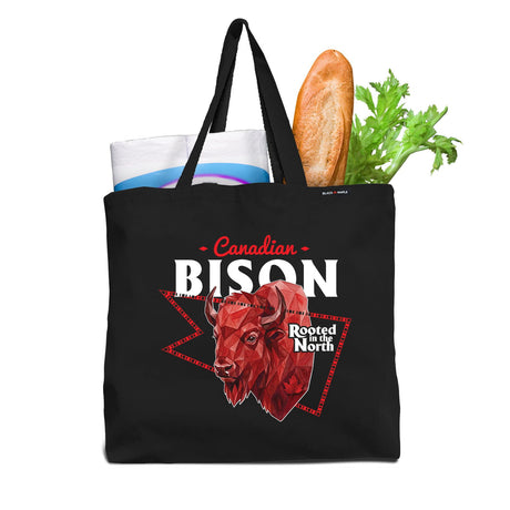 Canadian Bison Low Poly Bust Tote Bag