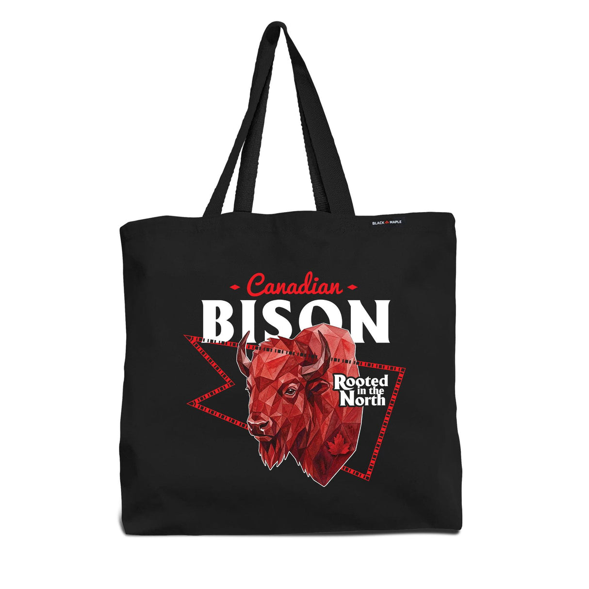 Canadian Bison Low Poly Bust Tote Bag