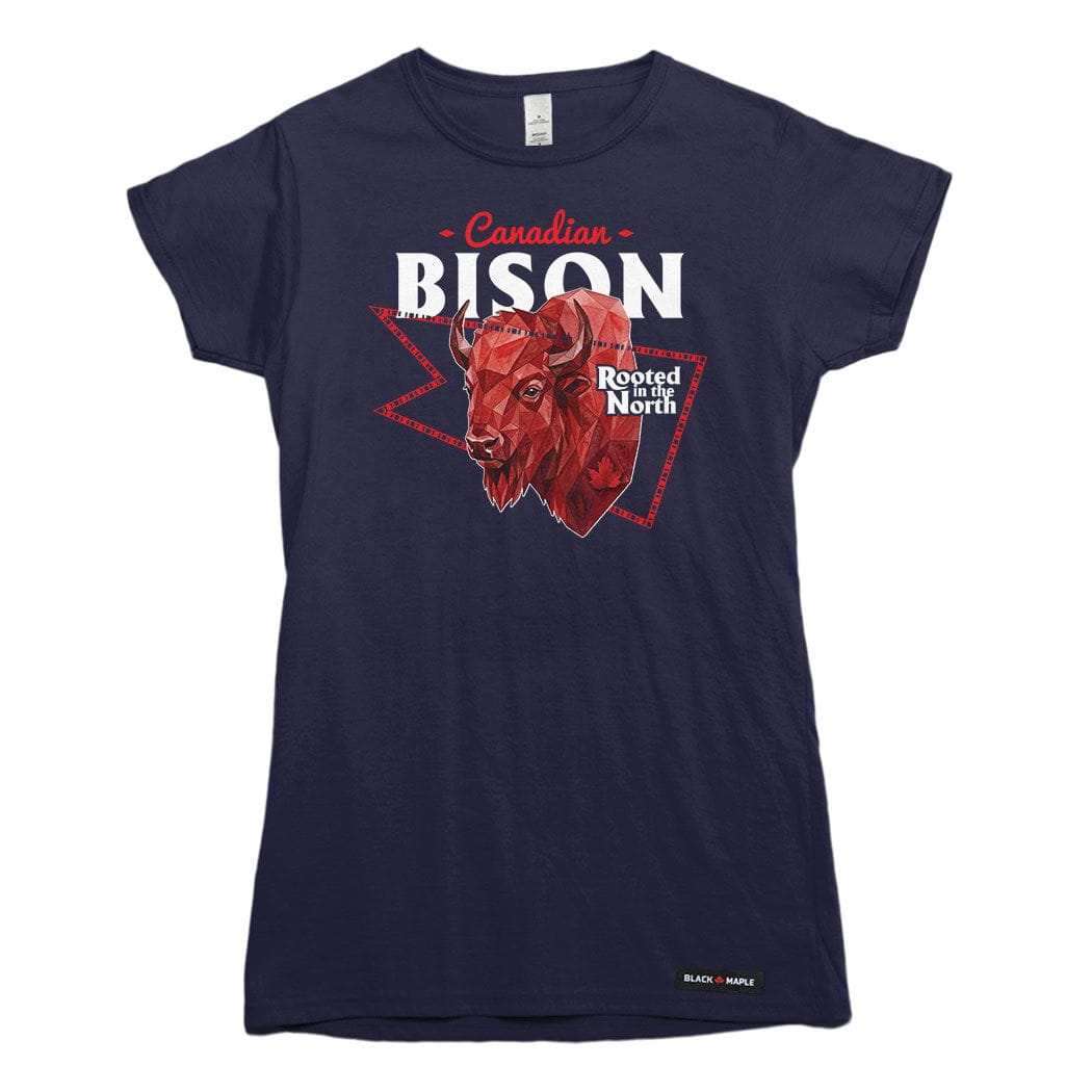 Canadian Bison Low Poly Bust T-shirt