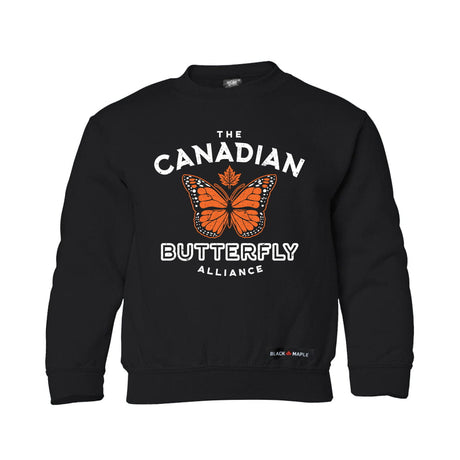 Canadian Butterfly Alliance Kids Crewneck Sweatshirt