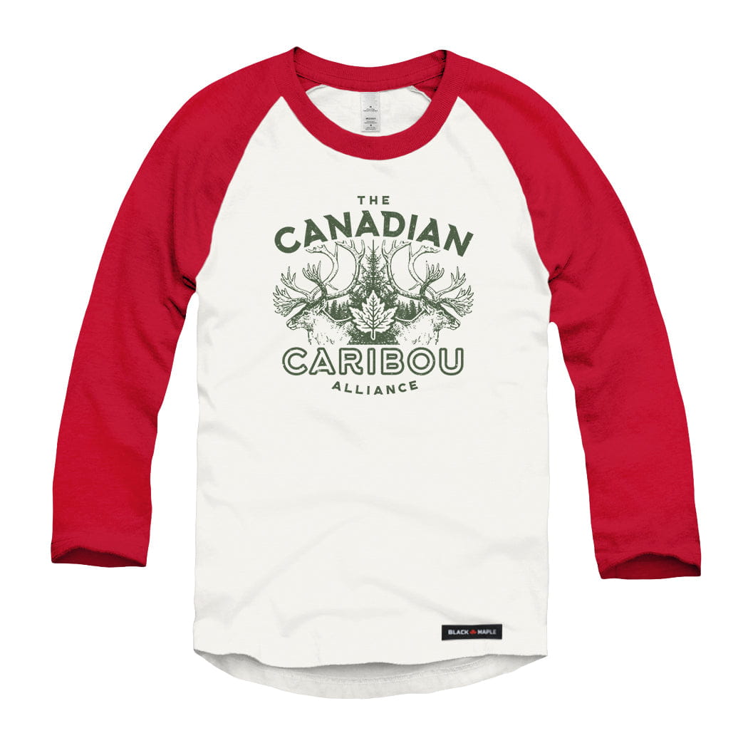 Canadian Caribou Alliance Raglan Baseball Shirt