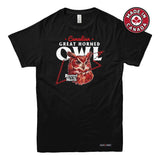 Canadian Great Horned Owl Low Poly Bust T-shirt