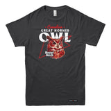 Canadian Great Horned Owl Low Poly Bust T-shirt