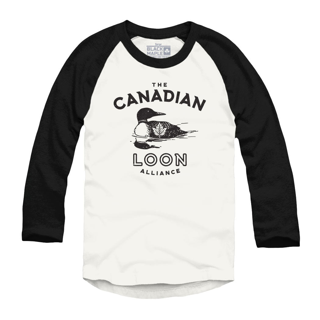 Canadian Loon Alliance Raglan Baseball Shirt