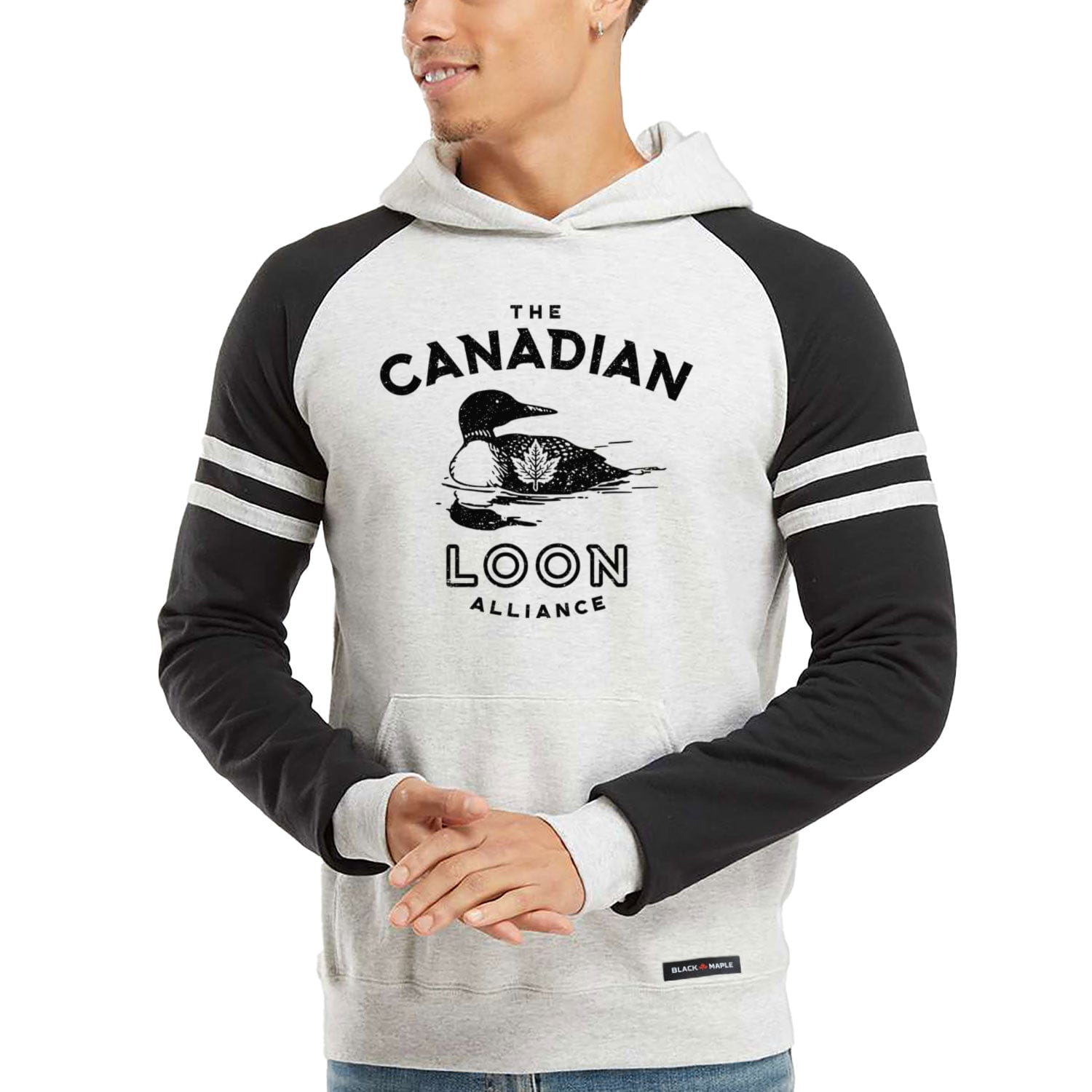 Varsity Hooded Sweatshirt – Black Maple Trading Co. Varsity Hooded Sweatshirt – Black Maple Trading Co.