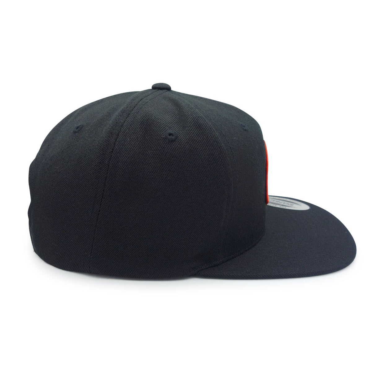 Canadian Made Black Flat Brim Snapback Hat