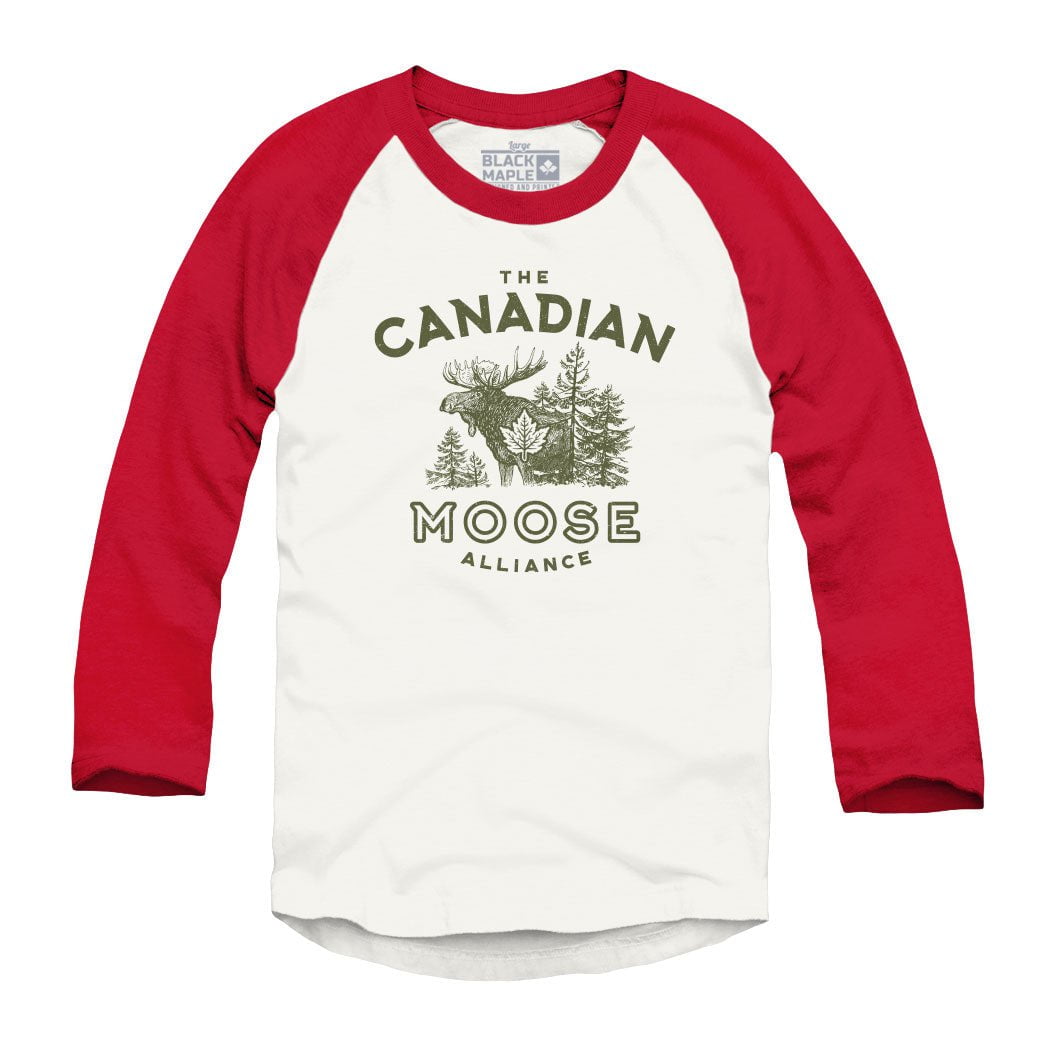 Canadian Moose Alliance Raglan Baseball Shirt