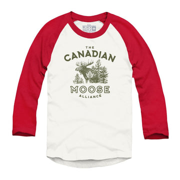 Canadian Moose Alliance Raglan Baseball Shirt