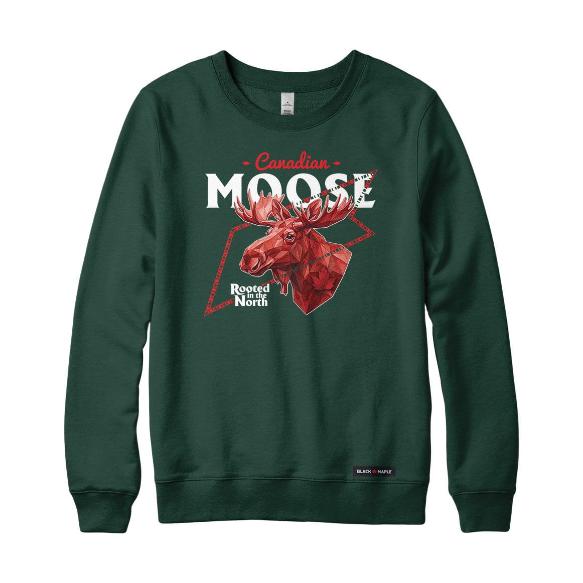 Canadian Moose Low Poly Bust Sweatshirt or Hoodie
