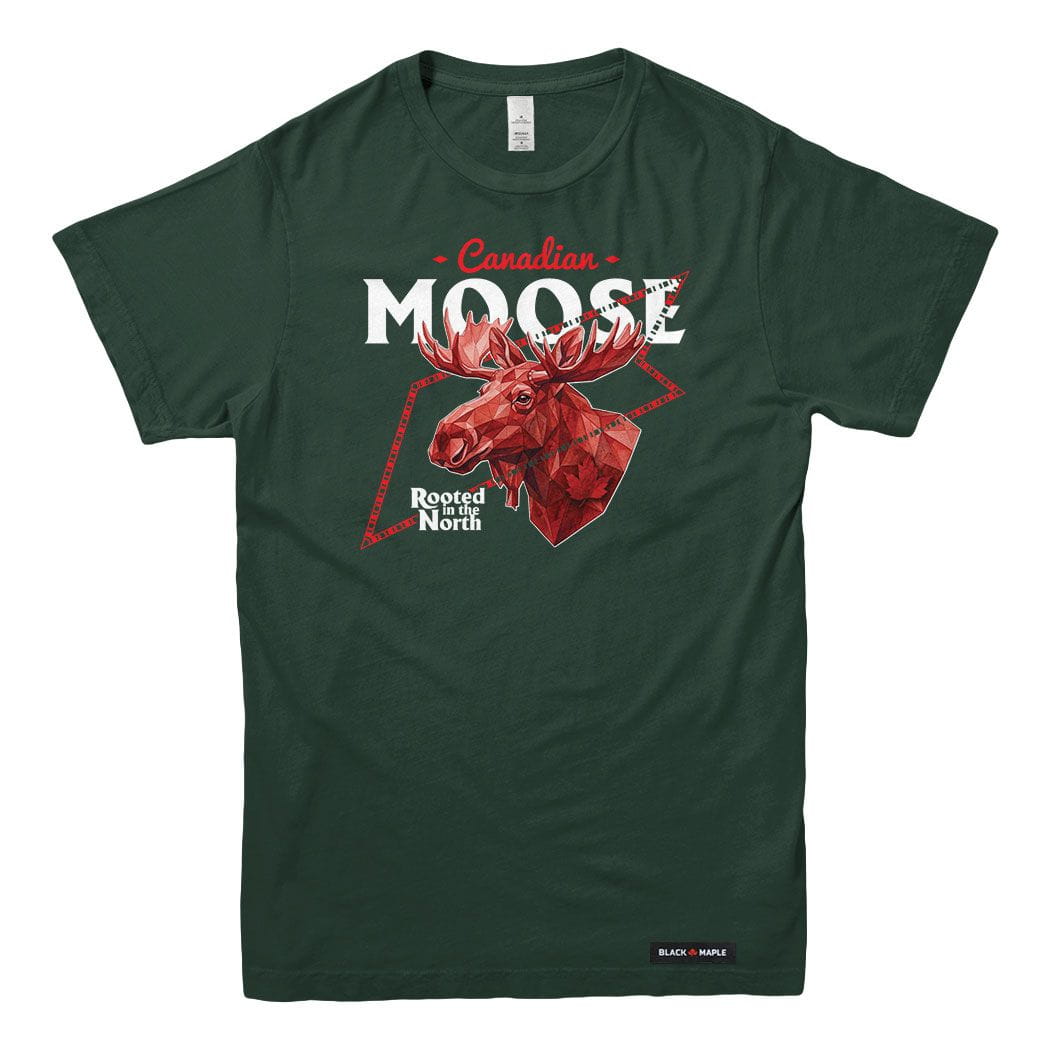 Canadian Moose Low Poly Bust T-shirt
