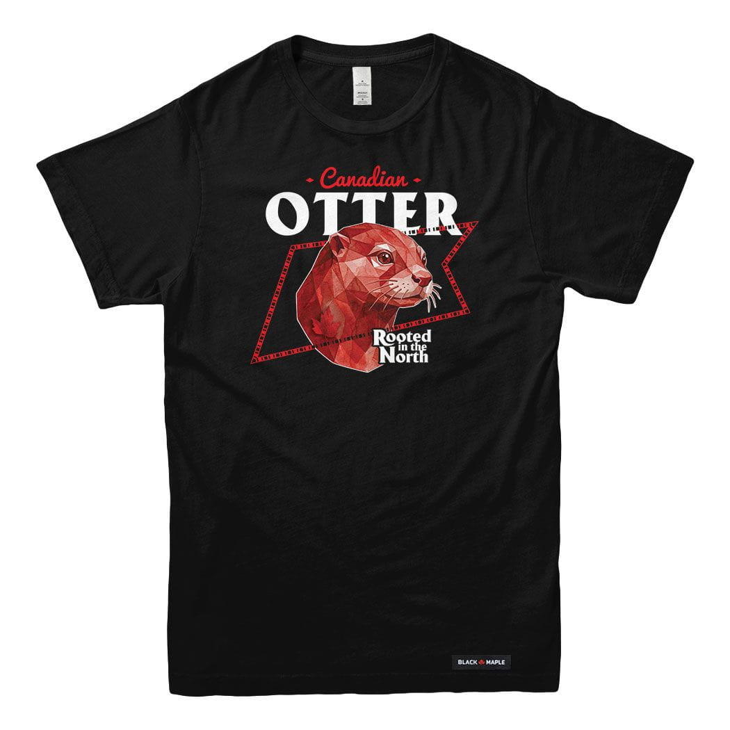 Canadian Otter Low Poly Bust T-shirt