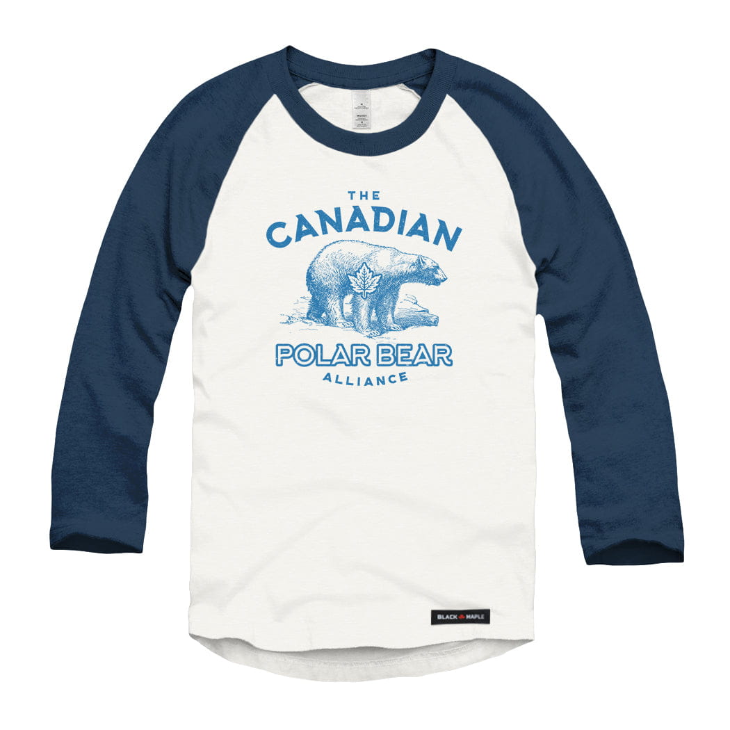 Canadian Polar Bear Alliance Raglan Baseball Shirt