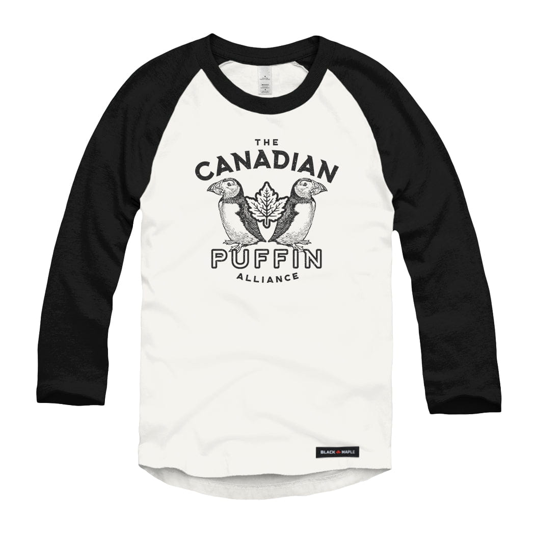 Canadian Puffin Alliance Raglan Baseball Shirt