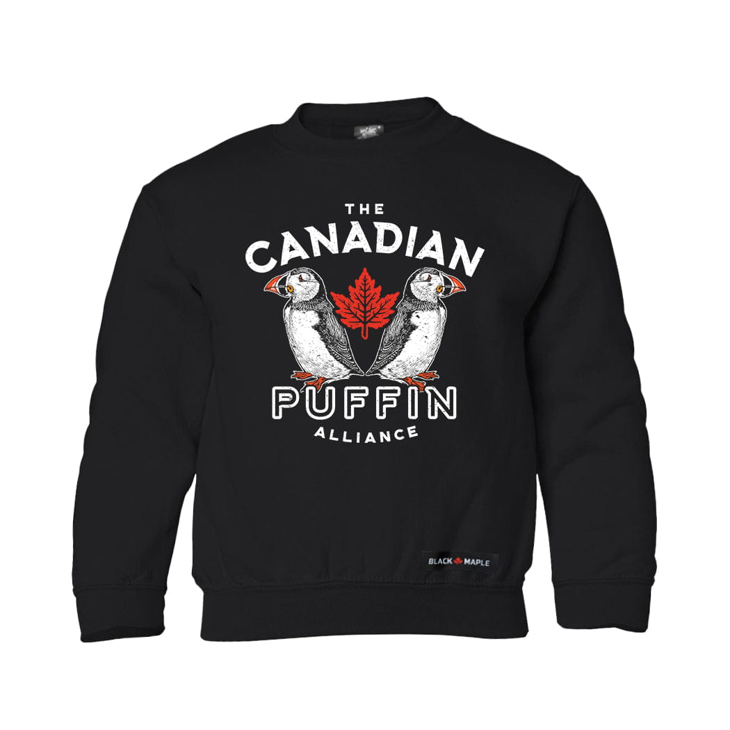 Canadian Puffin Alliance Kids Crewneck Sweatshirt