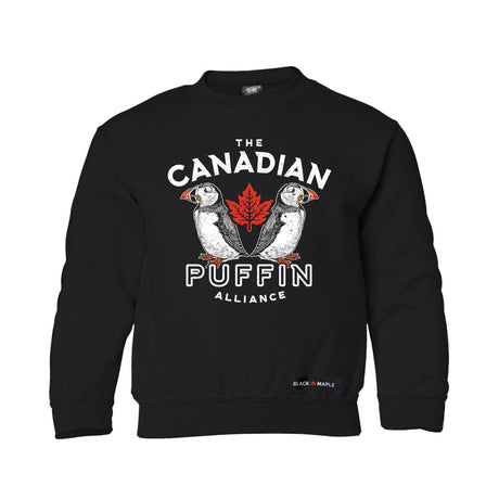 Canadian Puffin Alliance Kids Crewneck Sweatshirt