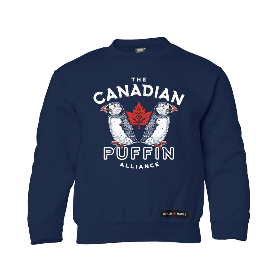 Canadian Puffin Alliance Kids Crewneck Sweatshirt