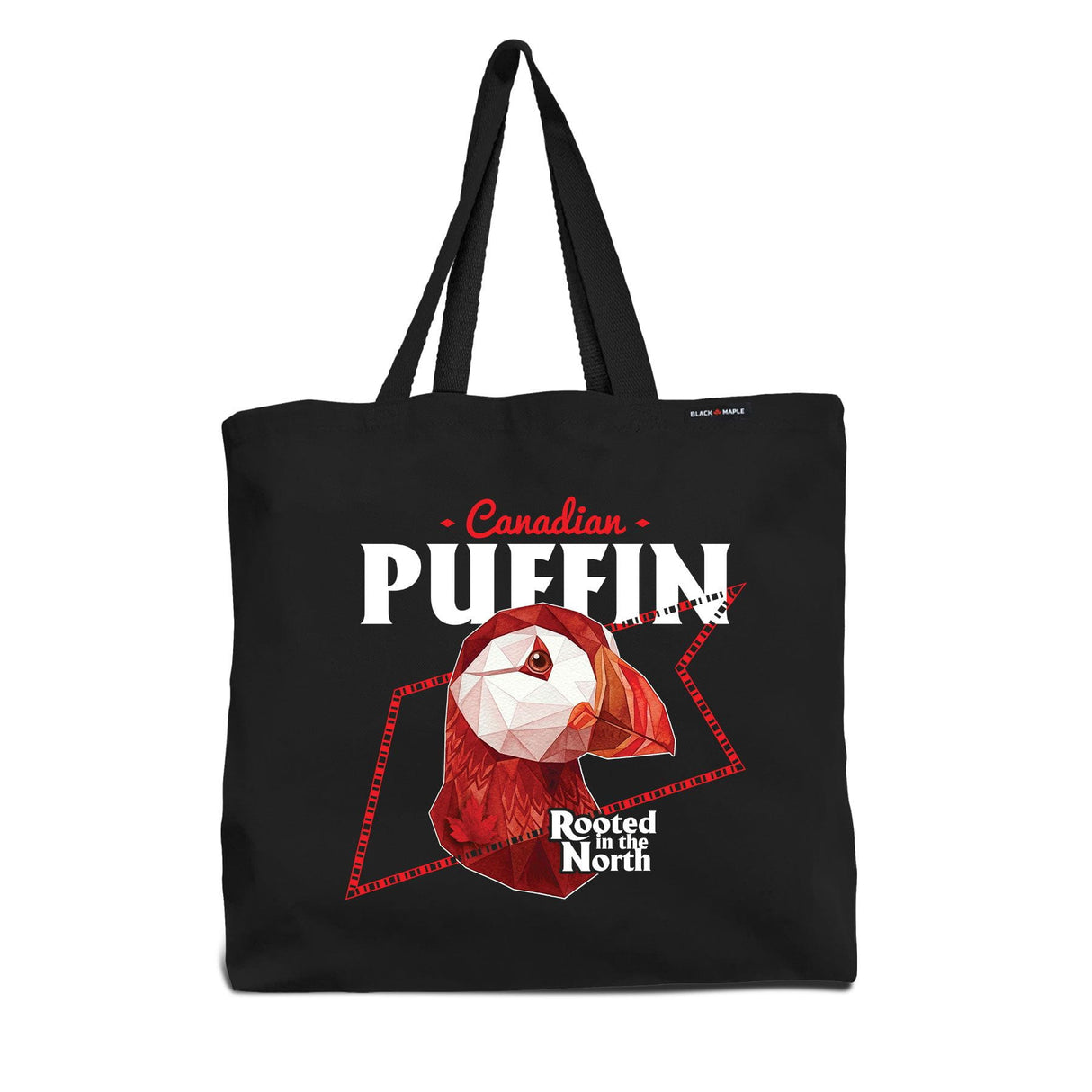Canadian Puffin Low Poly Bust Tote Bag