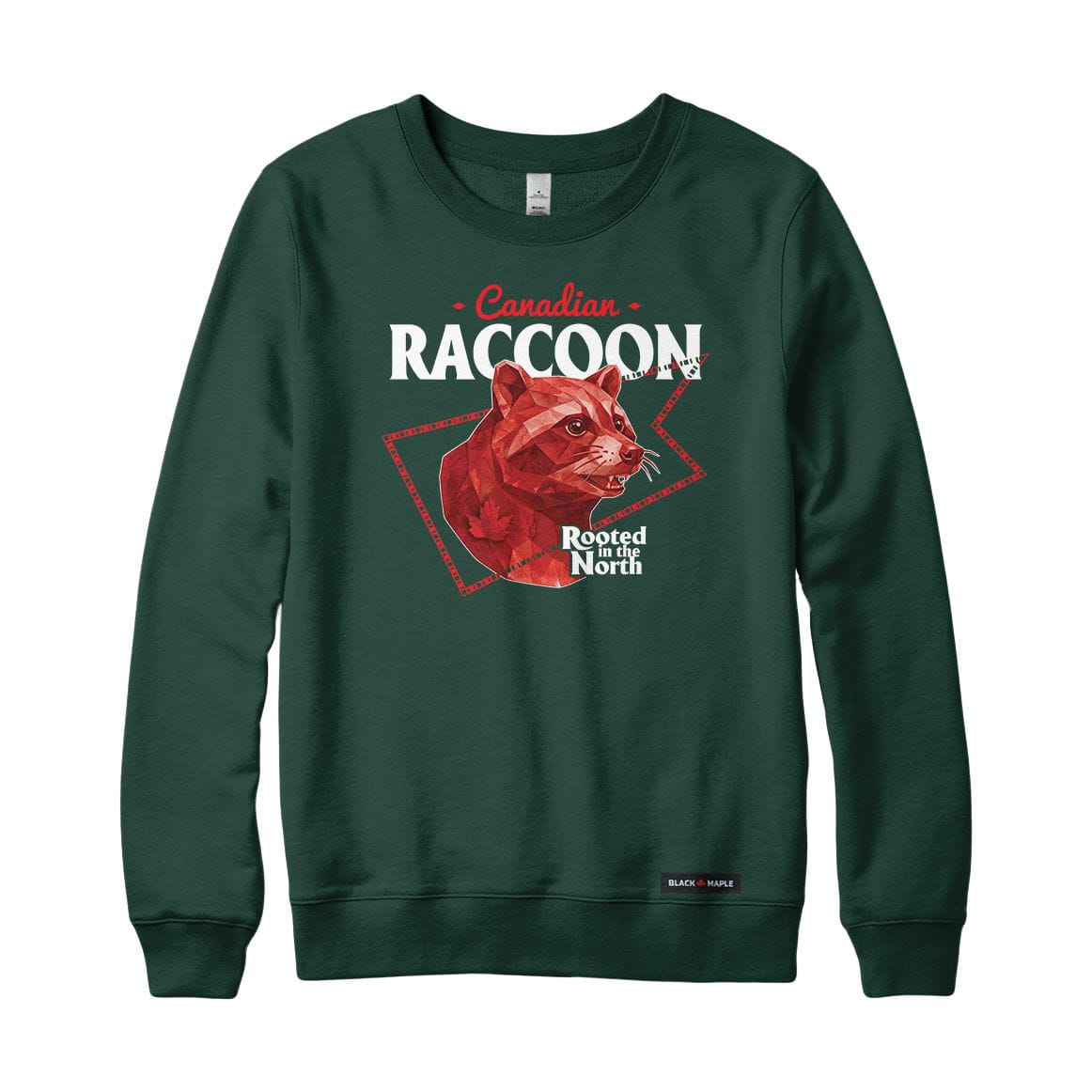 Canadian Raccoon Low Poly Bust Sweatshirt or Hoodie