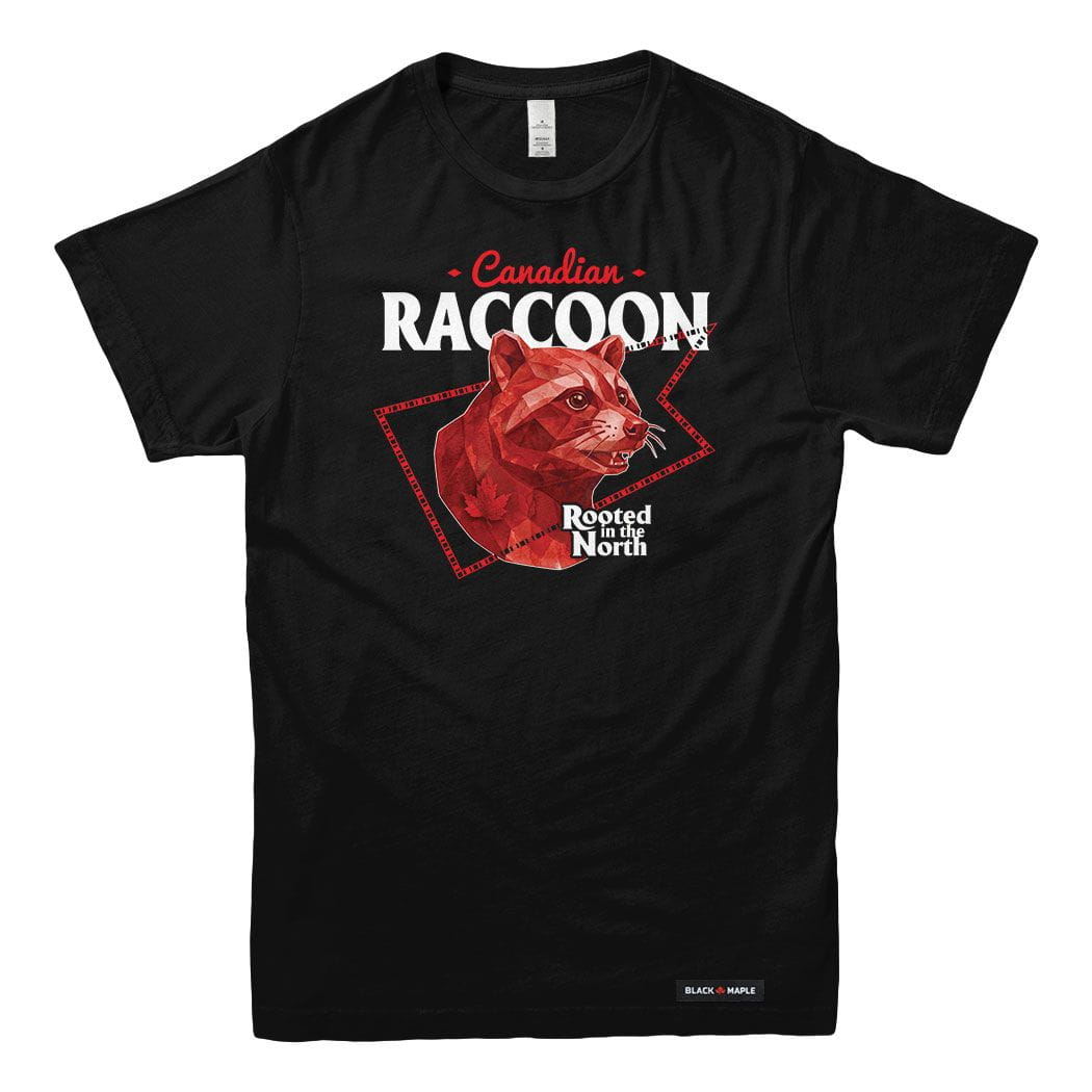 Canadian Raccoon Low Poly Bust T-shirt