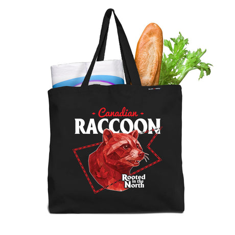Canadian Raccoon Low Poly Bust Tote Bag