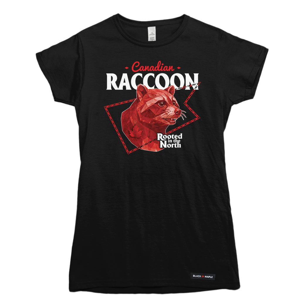 Canadian Raccoon Low Poly Bust T-shirt