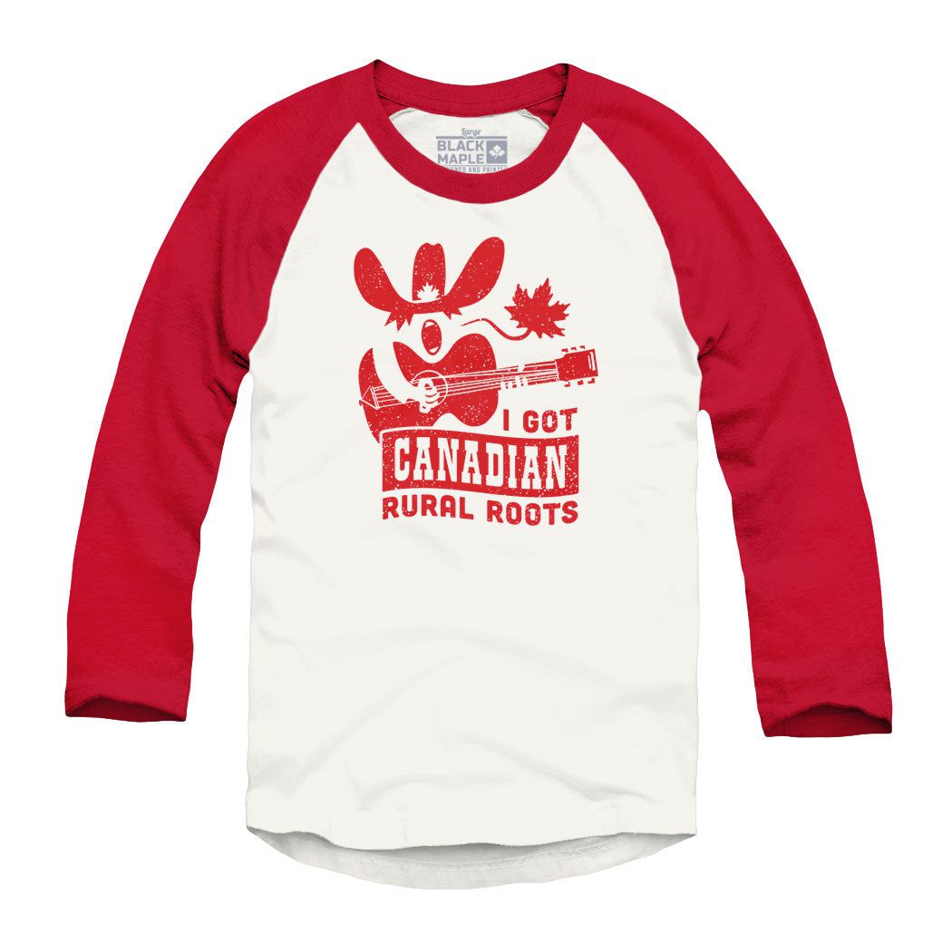 Canadian Rural Routes Raglan Baseball Shirt