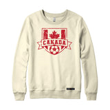 Canadian Soccer Crest Vintage Sweatshirt or Hoodie