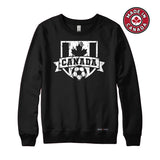 Canadian Soccer Crest Vintage Sweatshirt or Hoodie