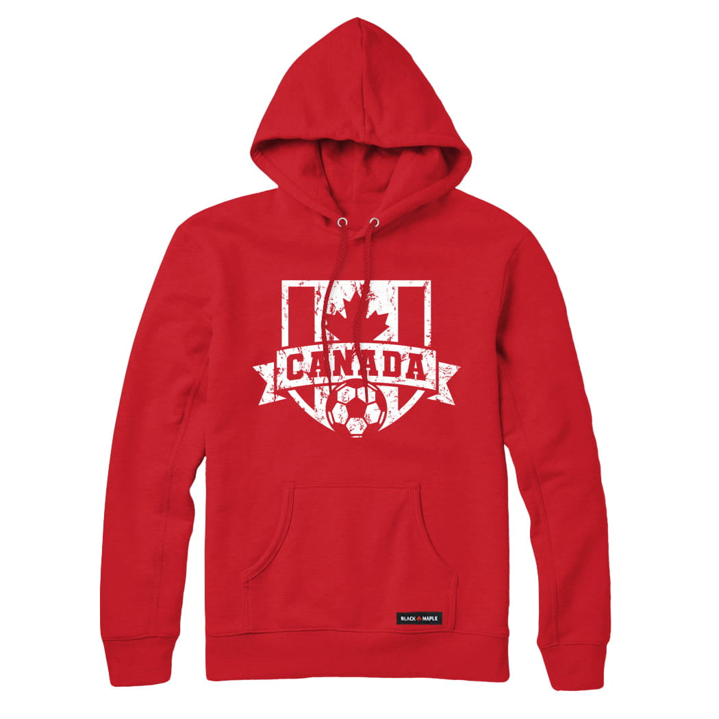 Canadian Soccer Crest Vintage Sweatshirt or Hoodie