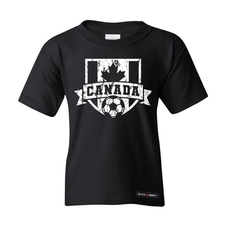 Canadian Soccer Crest Vintage Kids T-shirt