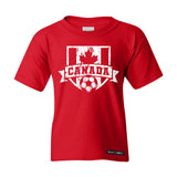 Canadian Soccer Crest Vintage Kids T-shirt