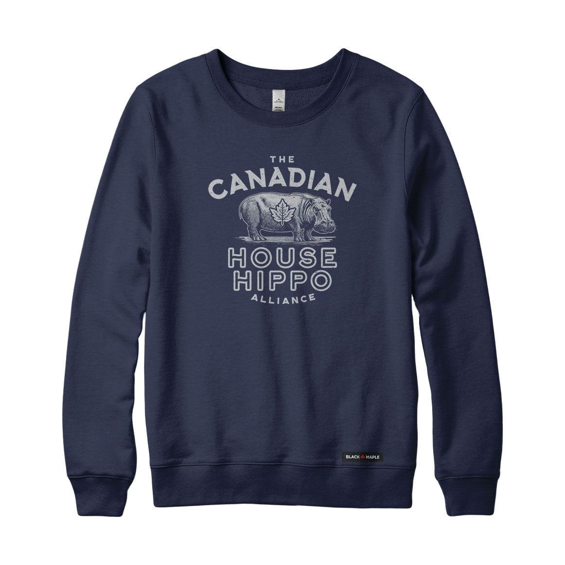 Canadian House Hippo Alliance Sweatshirt or Hoodie – Black Maple