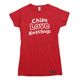 Chips Love Ketchup T-shirt