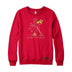 Christmas Curling Angel Crewneck Sweatshirt