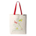 Christmas Curling Angel Tote Bag