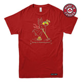 Christmas Curling Angel Mens T-shirt