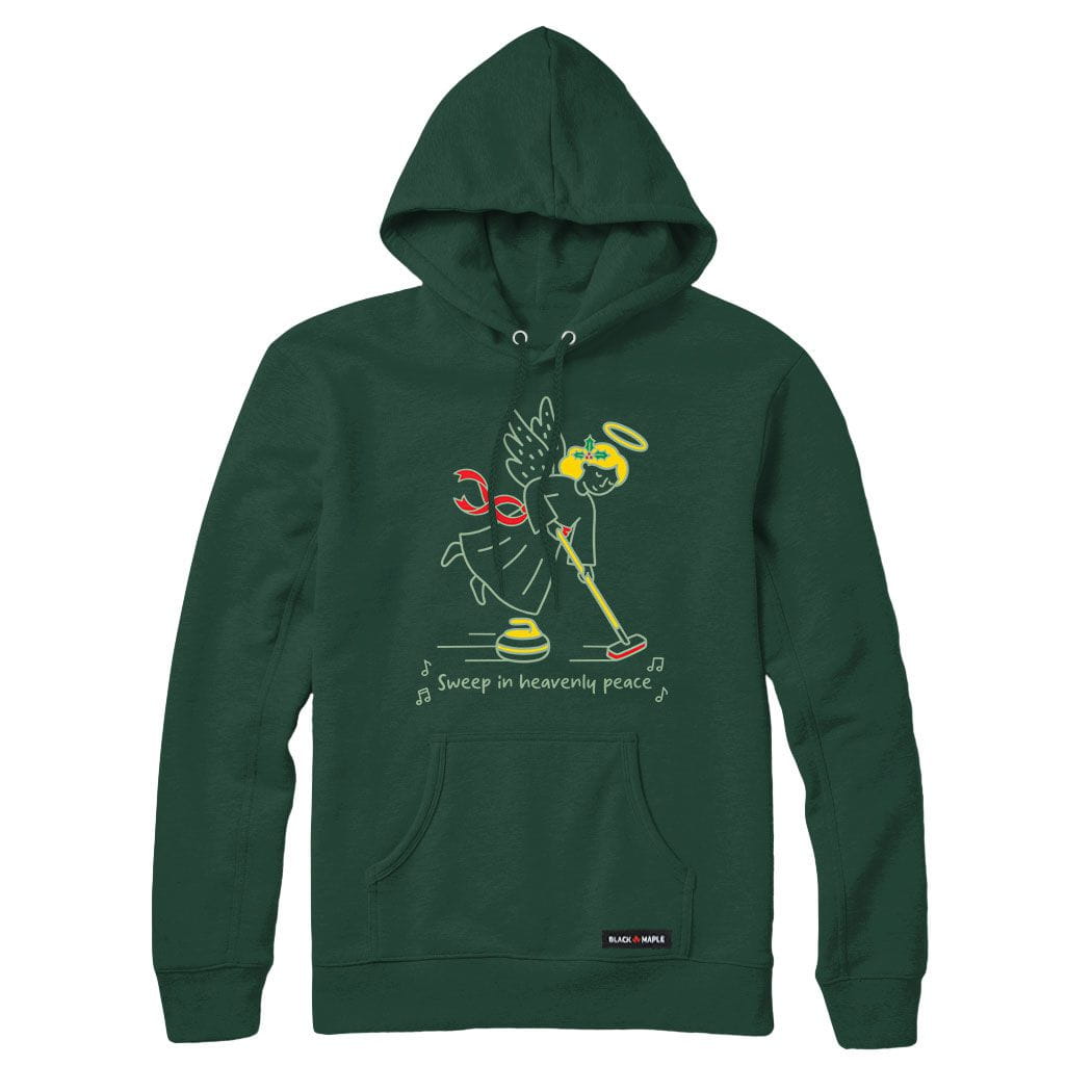 Christmas Curling Angel Hoodie