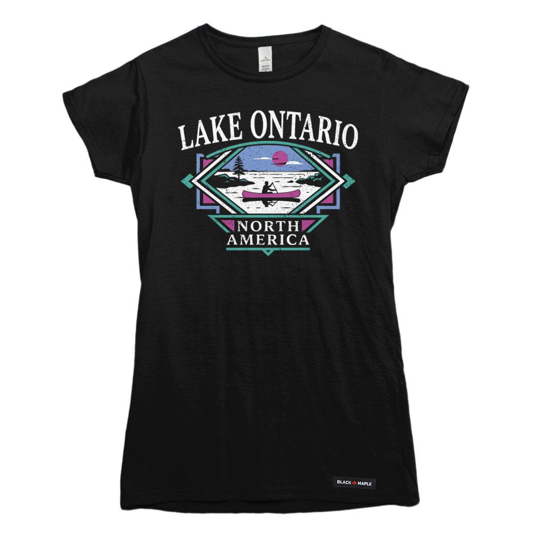 Classic 90s Lake Ontario Canoe Trip Womens T-shirt