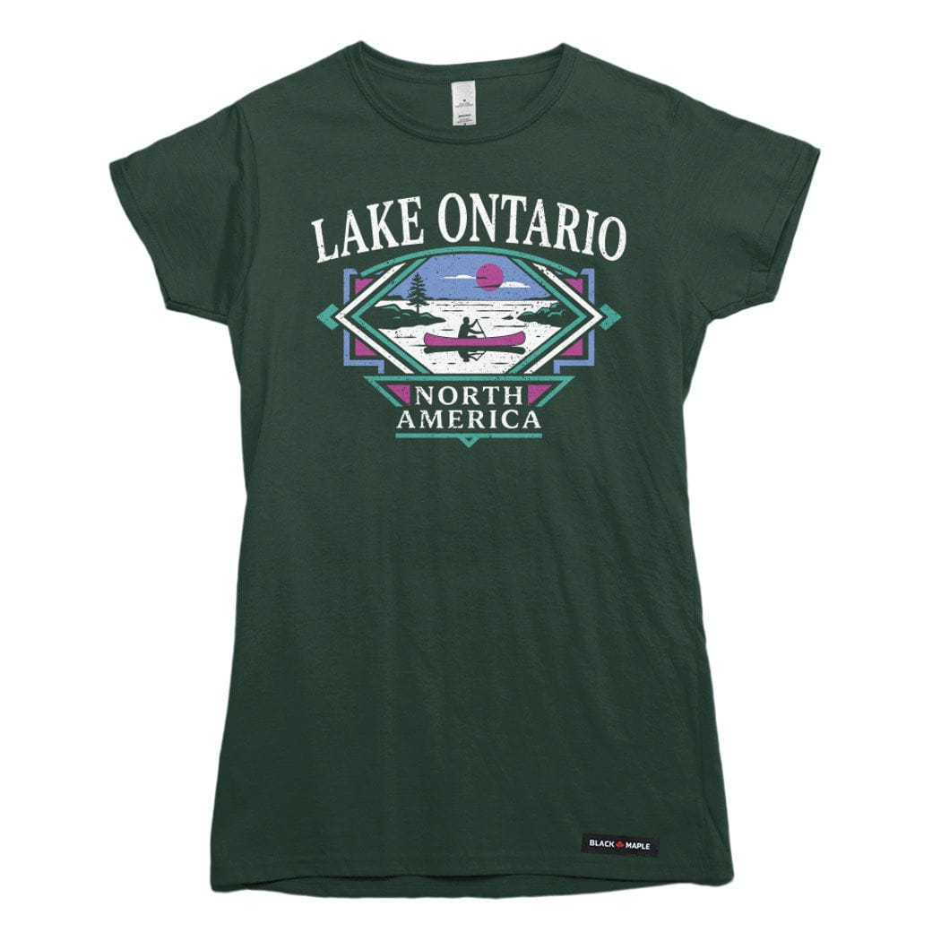 Classic 90s Lake Ontario Canoe Trip Womens T-shirt
