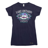 Classic 90s Lake Ontario Canoe Trip Womens T-shirt